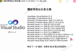 [Windows] 微软常用运行库合集 2025.11.24